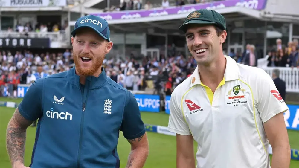 Ben Stokes and Pat Cummins