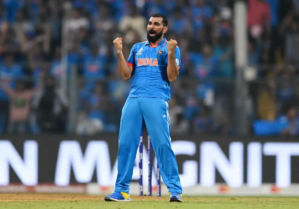 Mohammed Shami IND vs NZ Wankhede semi CWC