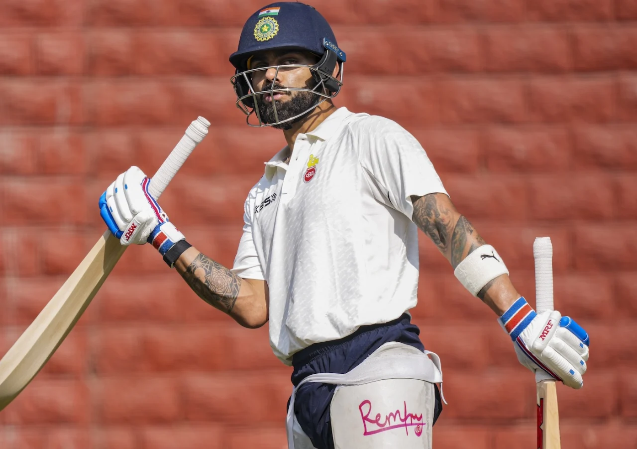 Virat Kohli Delhi Ranji Trophy training.scorimg