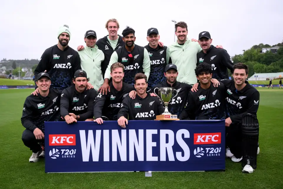 NZ vs WI | Jacob Duffy continues to ascend as four-fer in fifth T20I earns Kiwis series win over Windies
