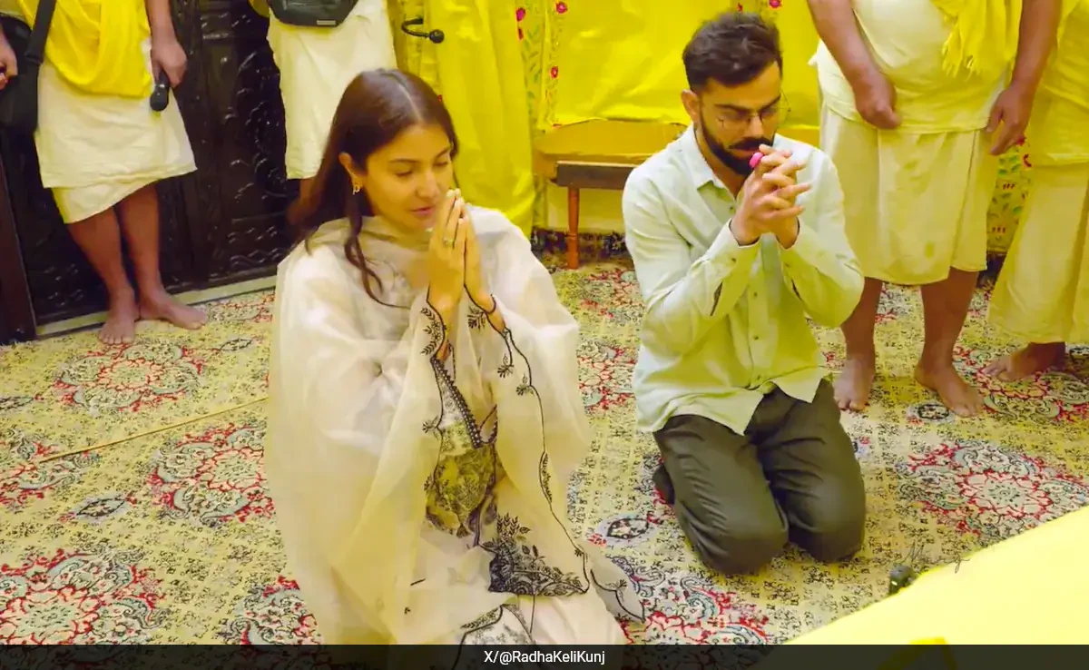 Virat Kohlis Vrindavan Visit Wins Hearts, Video Goes Viral