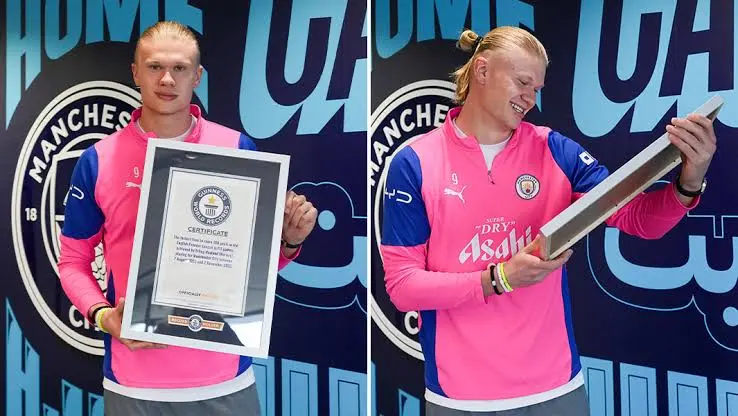 Erling Haaland Sets Four Guinness World Records