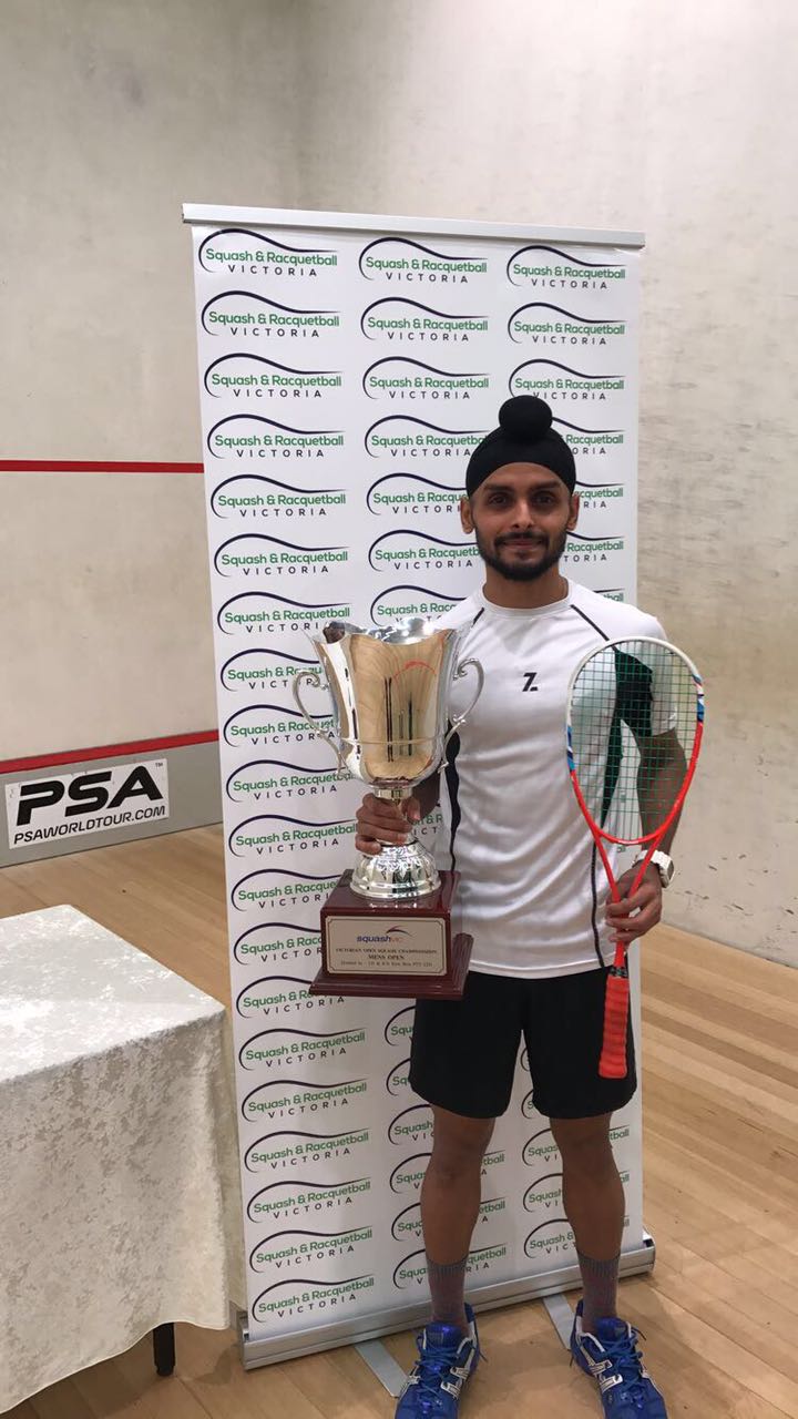 Harinder Pal Sandhu bags his ninth PSA title at the Victorian Open
