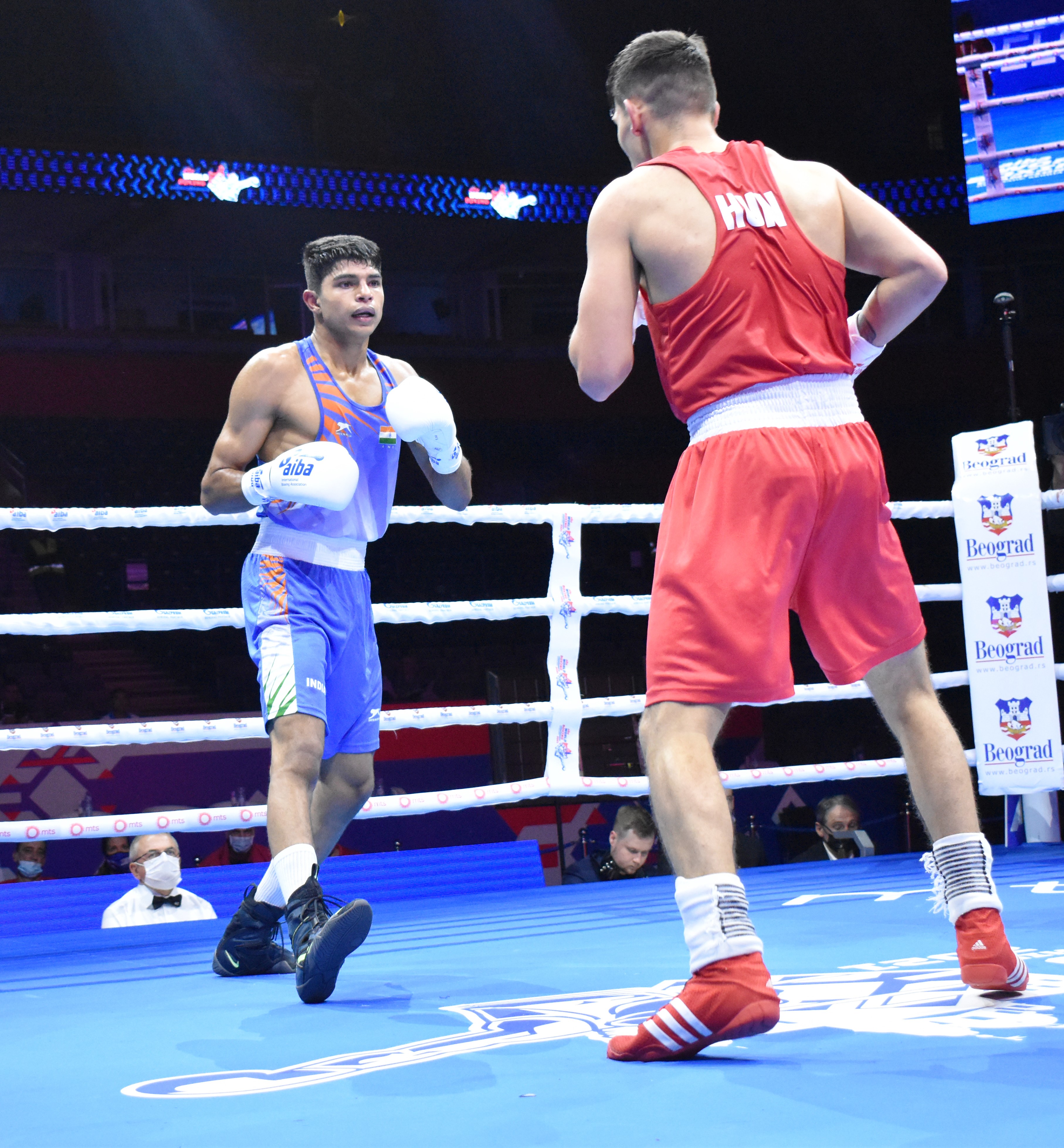 AIBA Men's Boxing Championship | Nishant Dev registers thumping victory in opening round