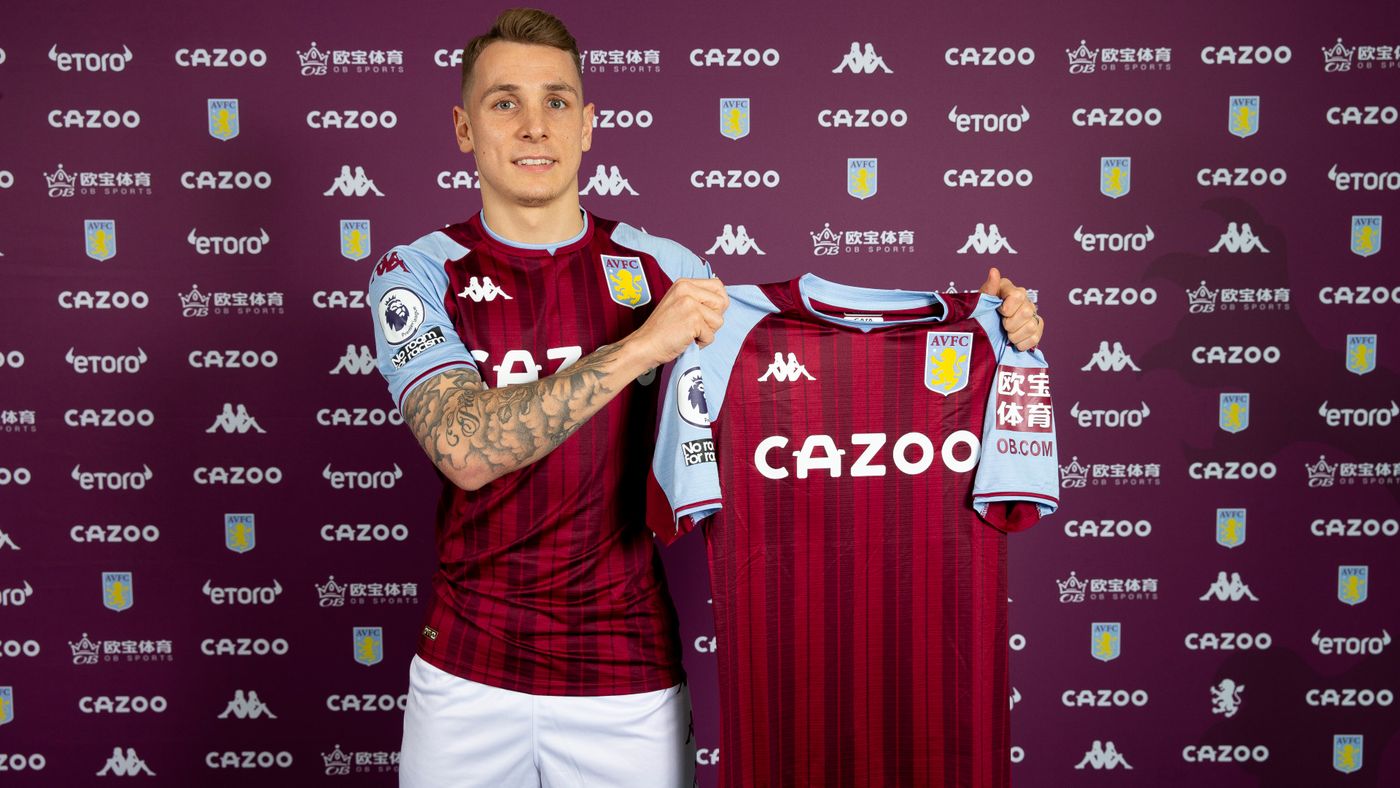 Aston Villa confirm they've signed Lucas Digne from Everton for reported £25 million fee