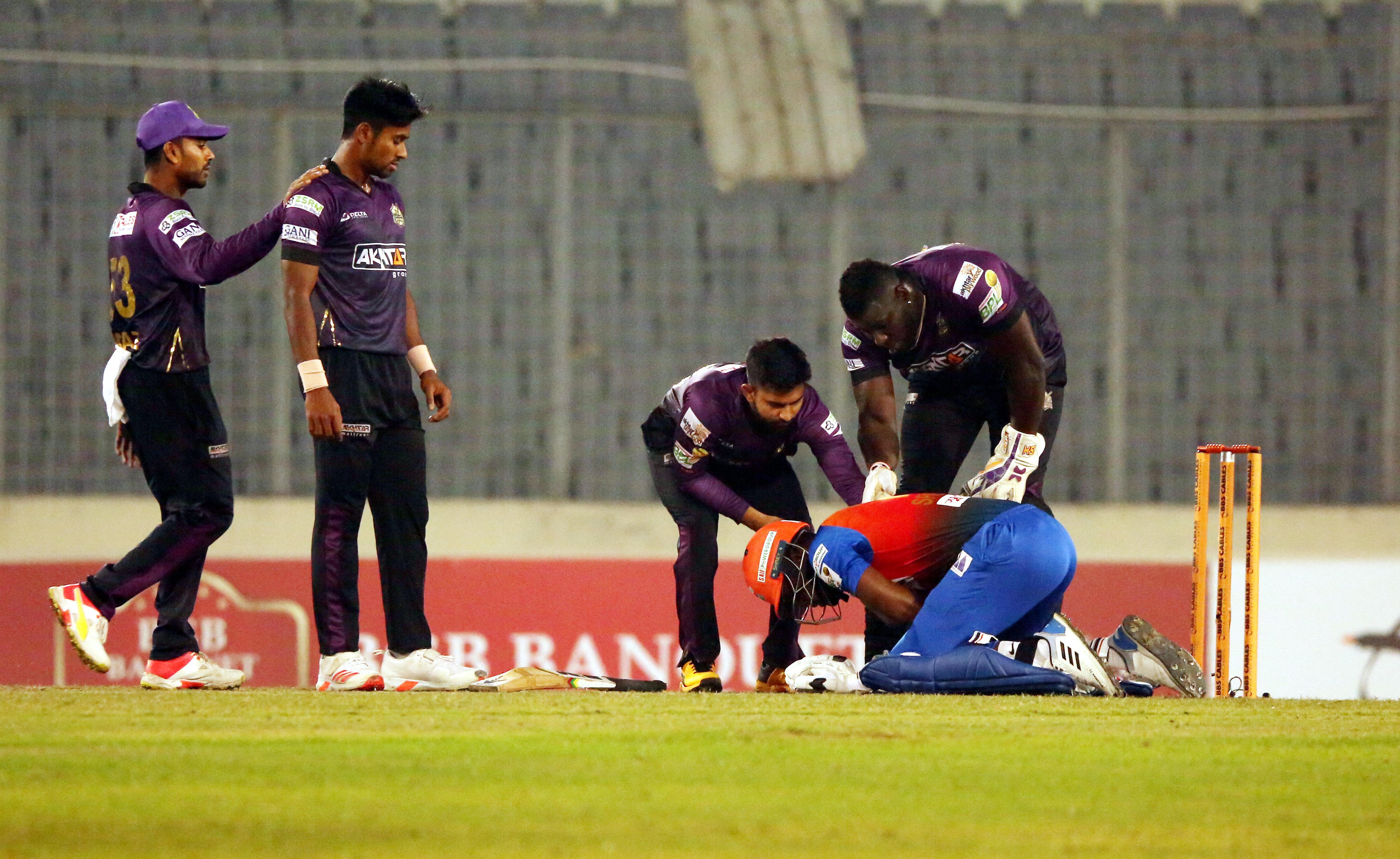 BPL 2022 | Andre Fletcher taken to hospital after taking a blow to the neck