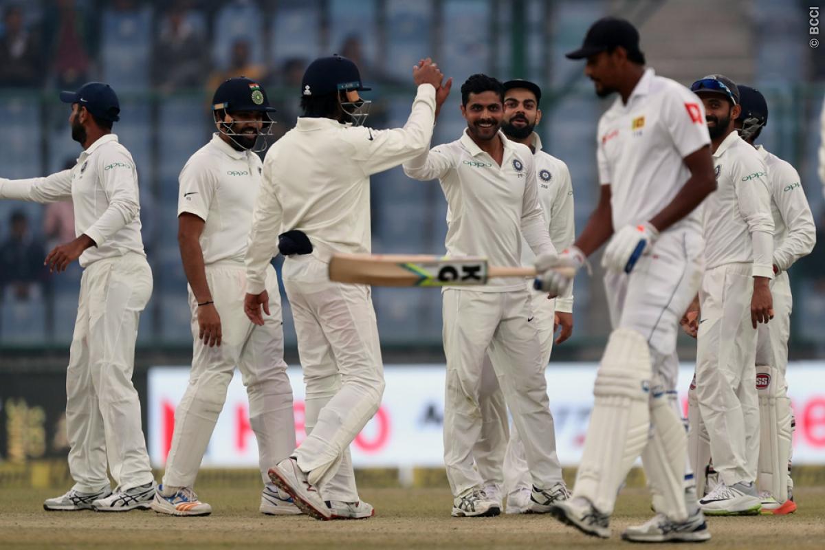 WATCH | Team India in splits after Ravindra Jadeja appeals for a bowled dismissal