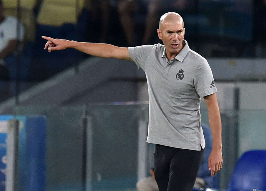 Real Madrid confirm that Zinedine Zidane has tested positive for COVID-19