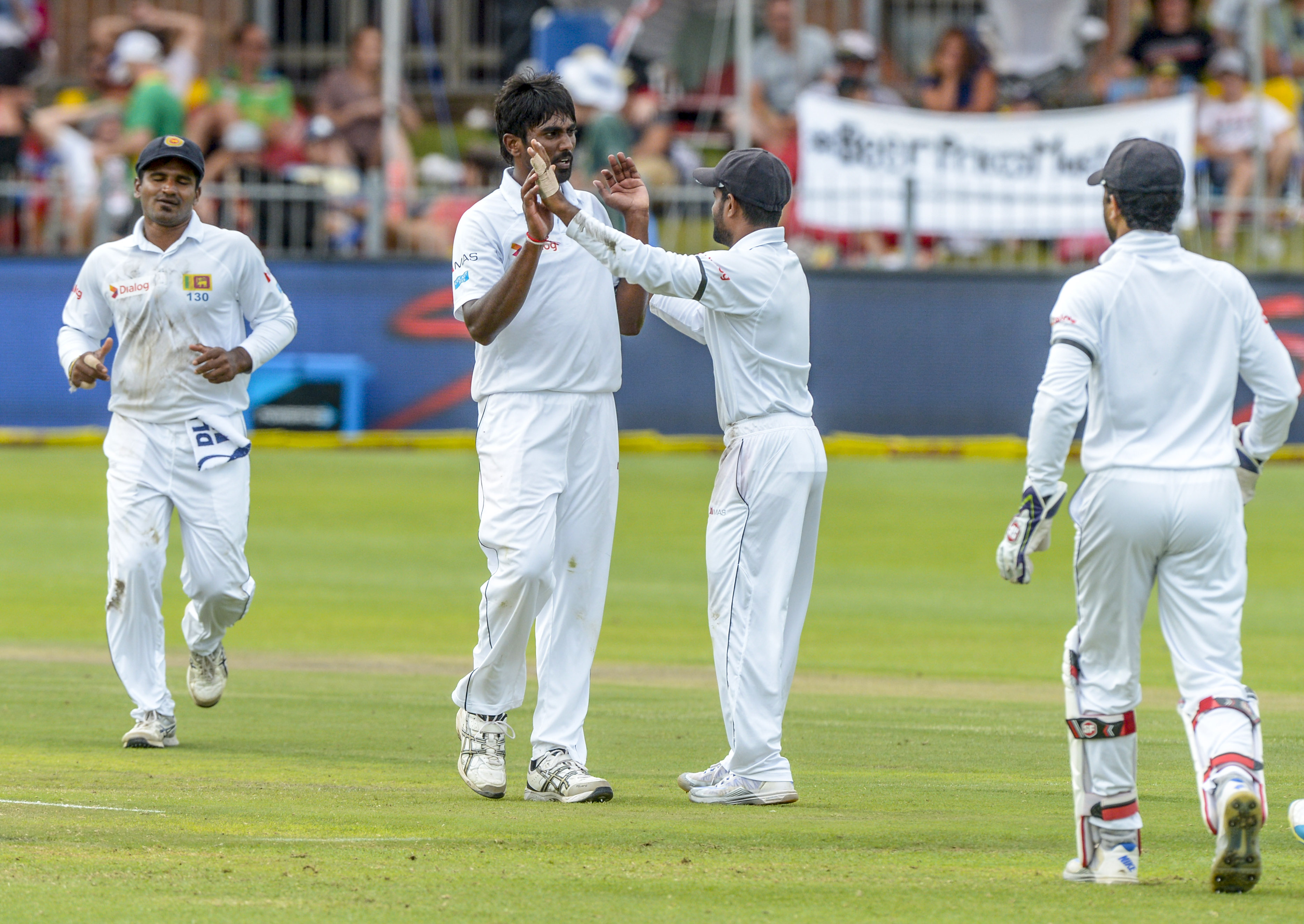 Nuwan Pradeep ruled out of the bowling attack in the first innings due to hamstring injury