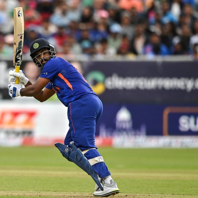 Hyderabad : : SRH's Captain Sanju Samson plays a shot during the IPL 2023