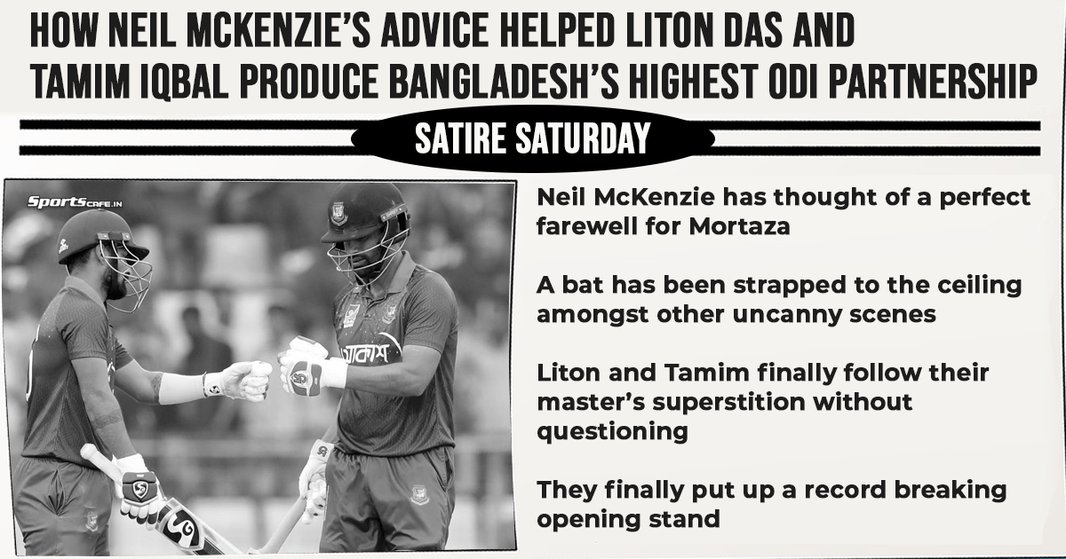 Satire Saturday | The force of Superstition behind Tamim-Liton's 292-run partnership