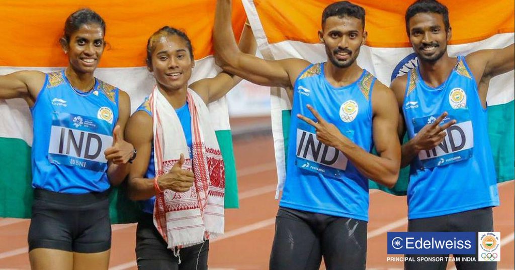 India's mixed team relay event Silver medal at 2018 Asian Games upgraded to Gold