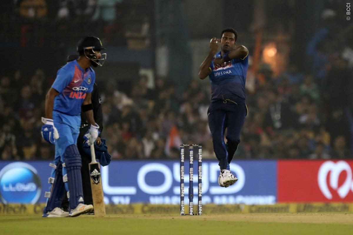 India vs Sri Lanka | Angelo Mathews ruled out of Mumbai T20I with hamstring injury