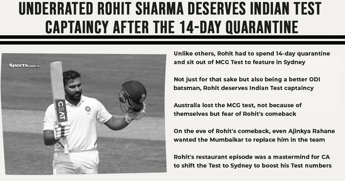 Satire Saturday | Underrated Rohit Sharma deserves Indian Test captaincy after spending 14-day quarantine alone