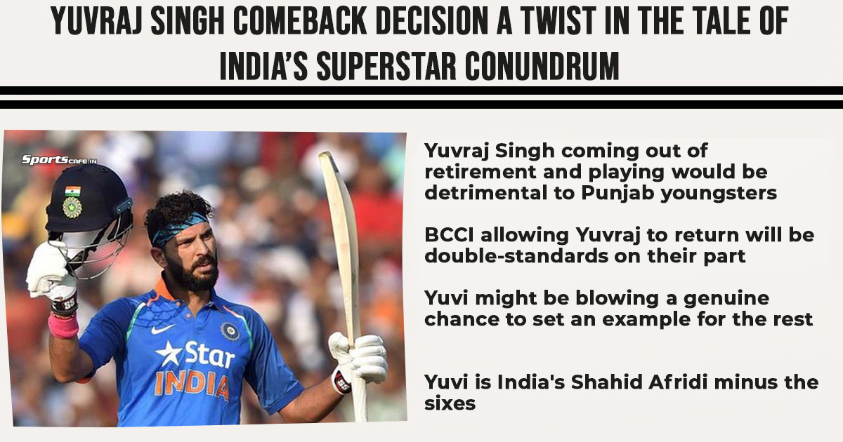 Satire Saturday | Yuvraj Singh comeback decision a twist in the tale of India’s superstar conundrum