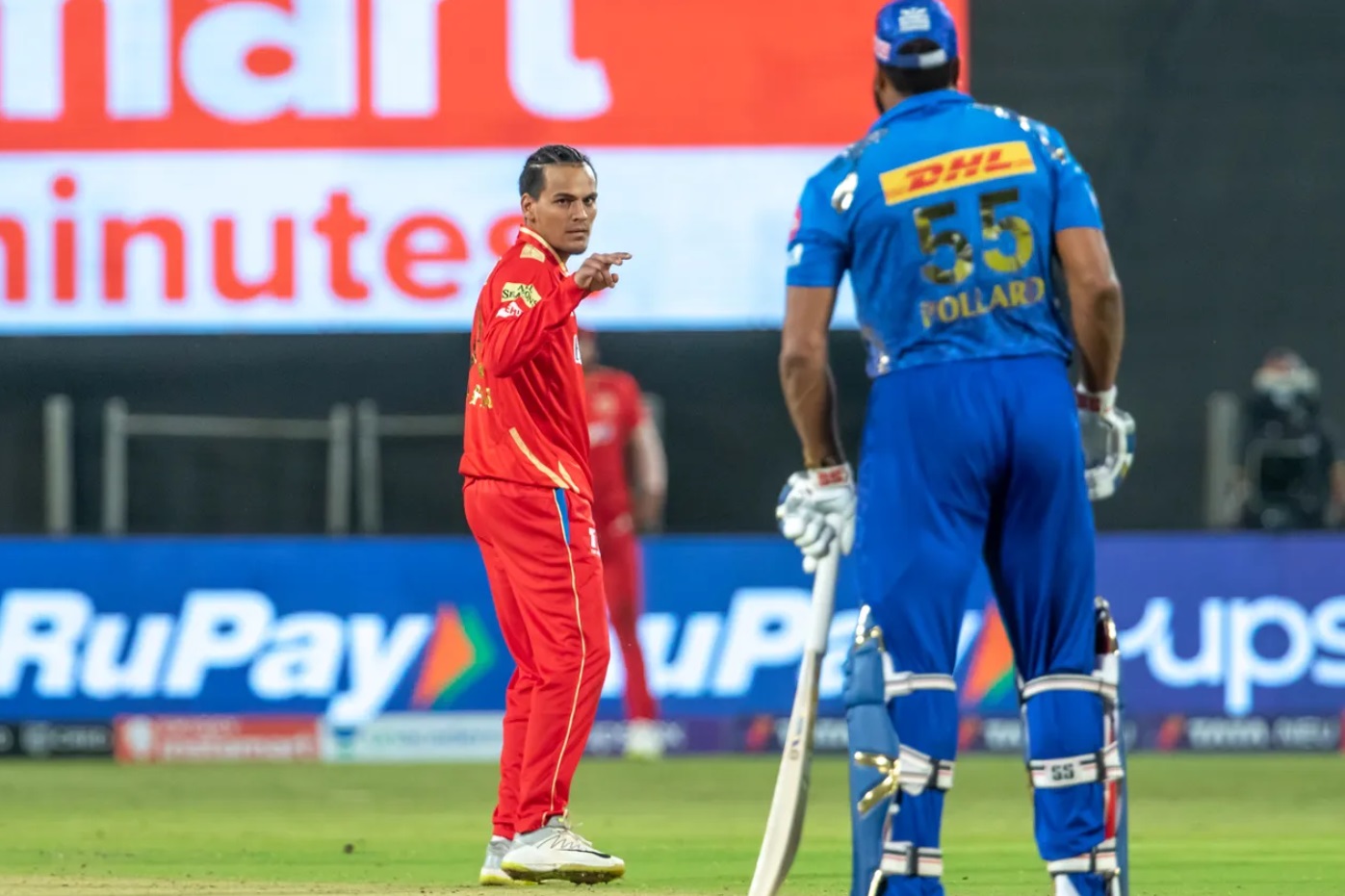 IPL 2022 | Twitter reacts to Rahul Chahar antagonizing Kieron Pollard after beating him with a googly