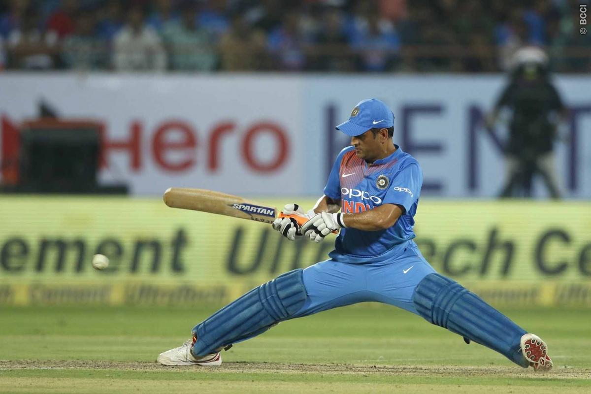 WATCH | MS Dhoni stretches with the grace of a gymnast to save his wicket