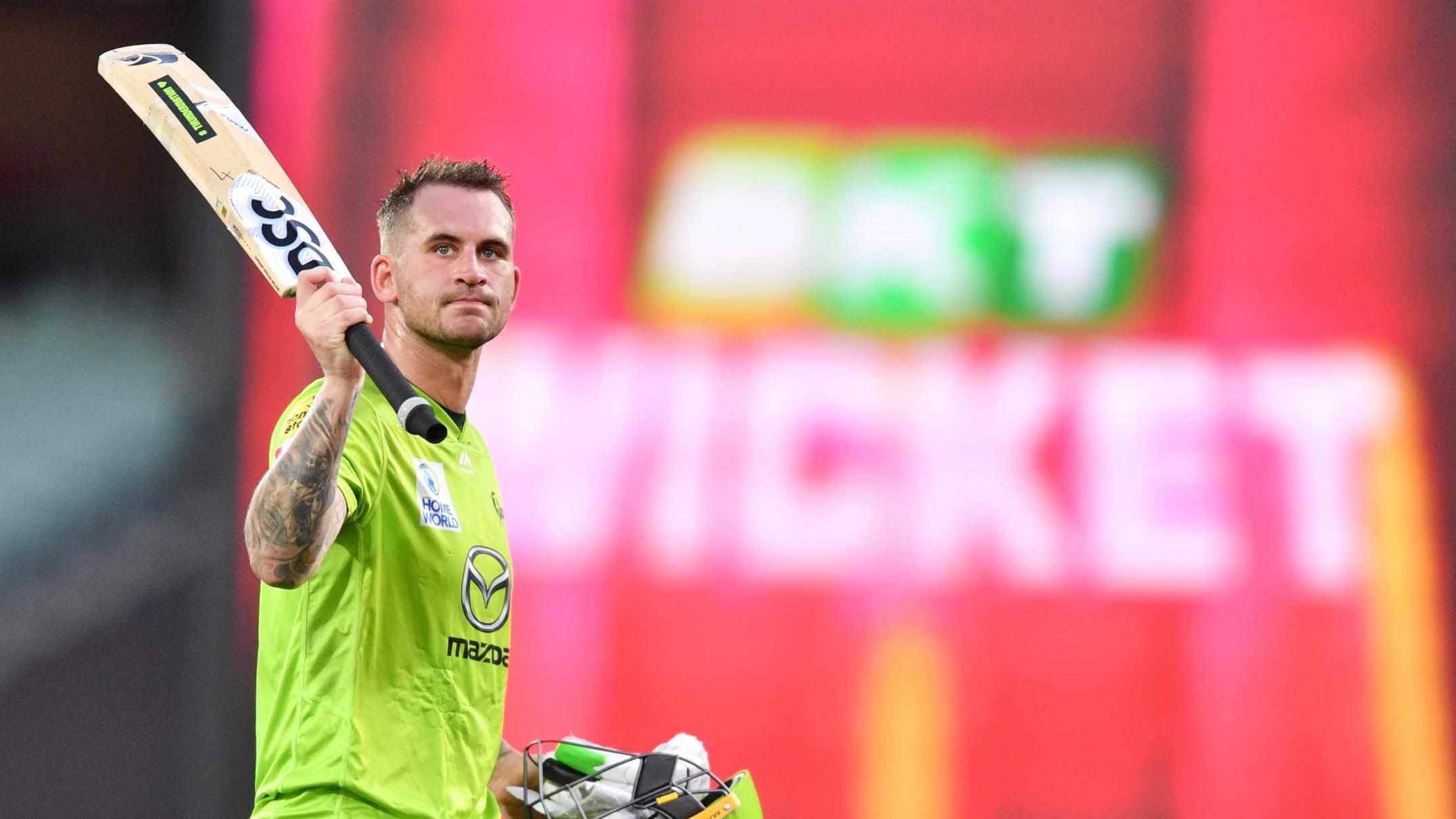BBL 2021-22 | Alex Hales re-signs with Sydney Thunder