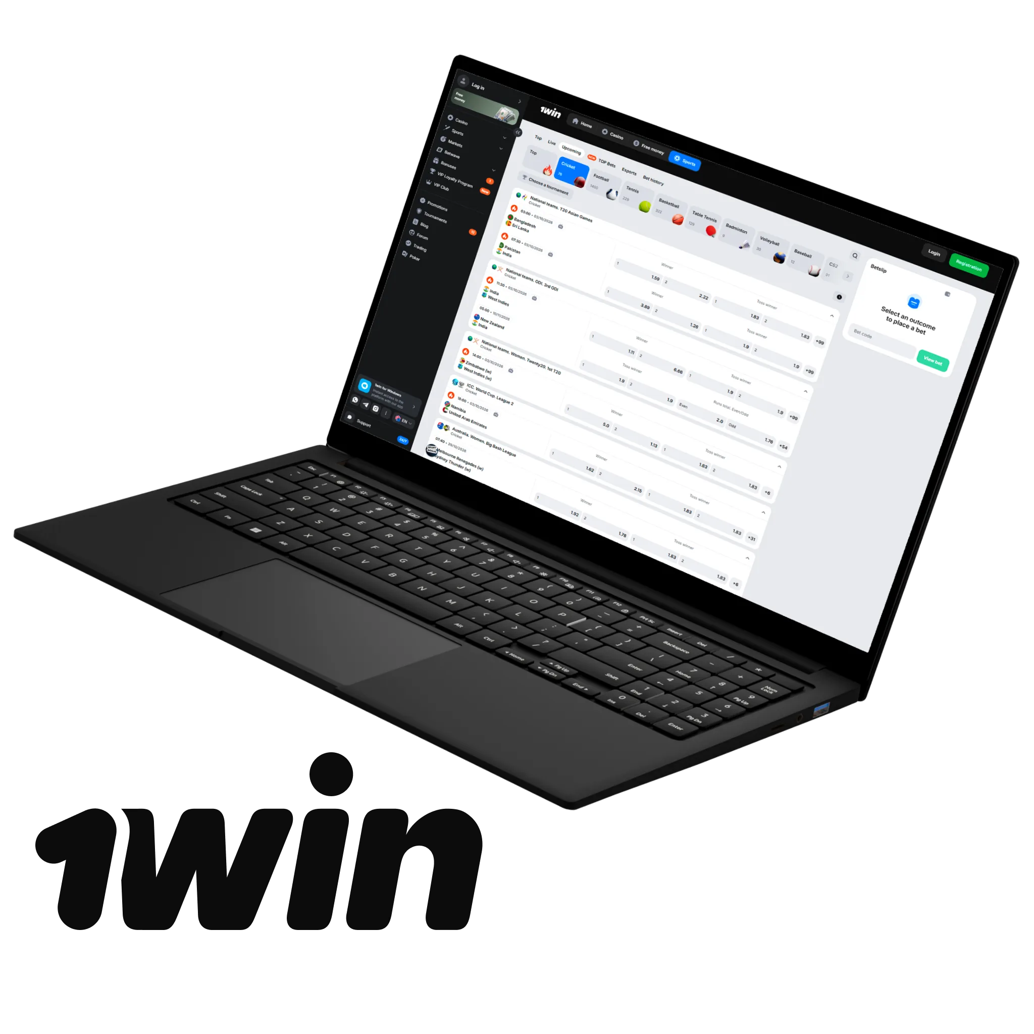 1win betting platform with IPL odds.