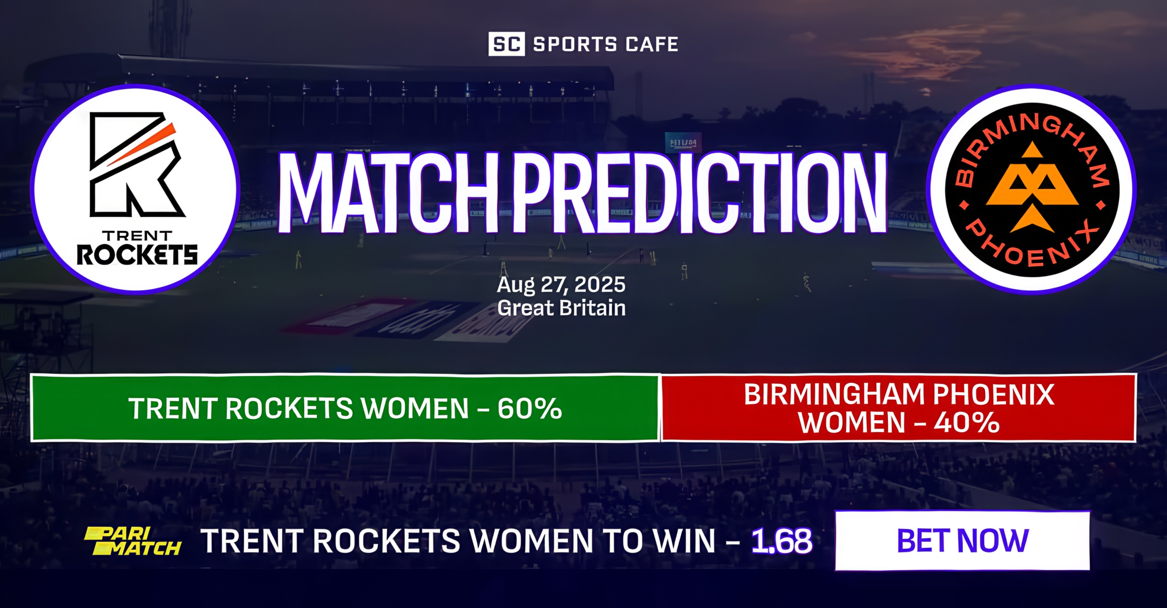 Trent Rockets-W vs Birmingham Phoenix-W