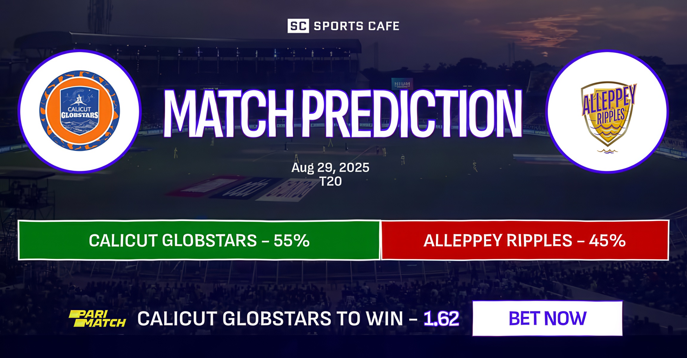 Calicut Globstars vs Alleppey Ripples