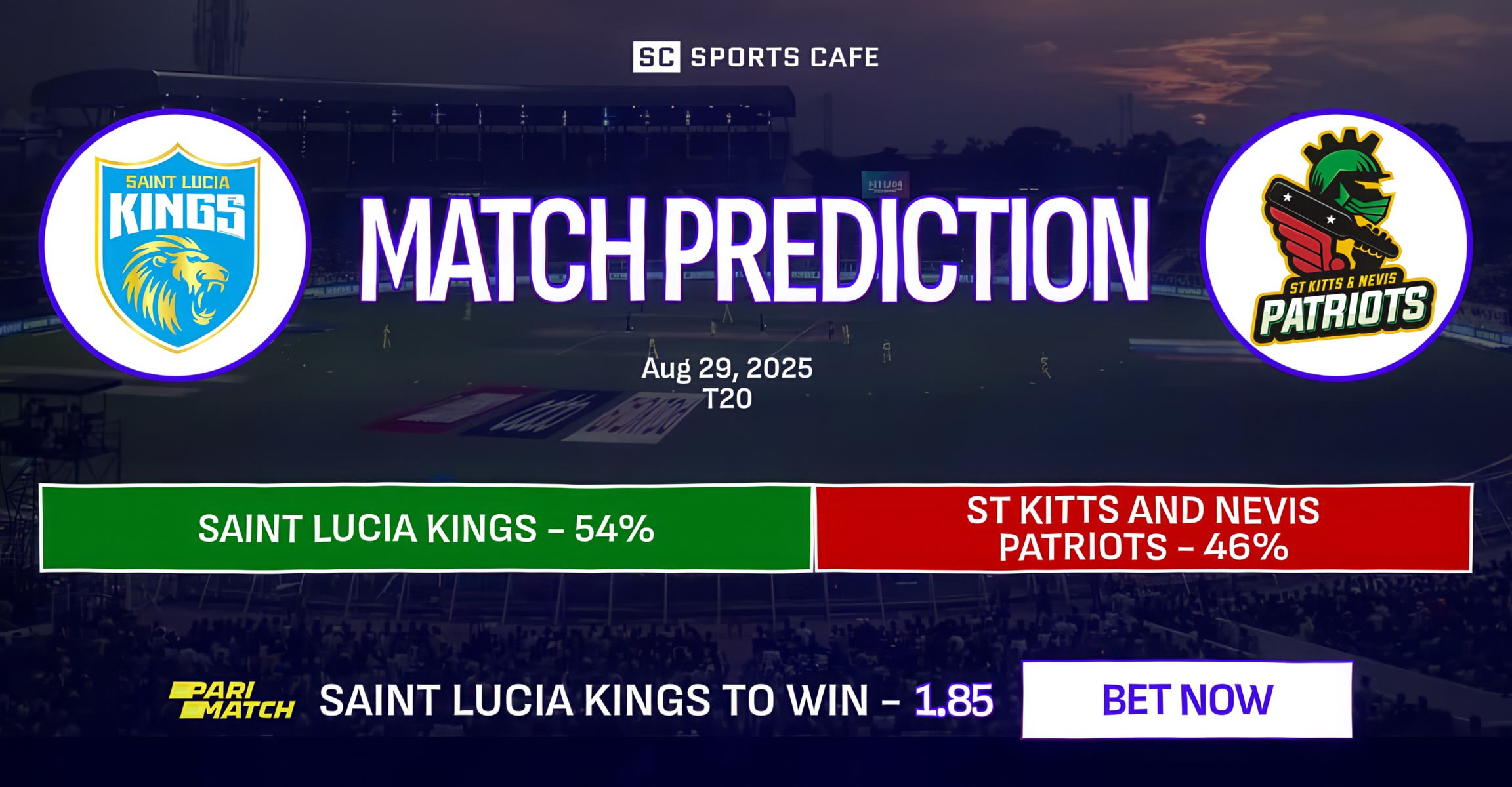 Saint Lucia Kings vs St Kitts and Nevis Patriots