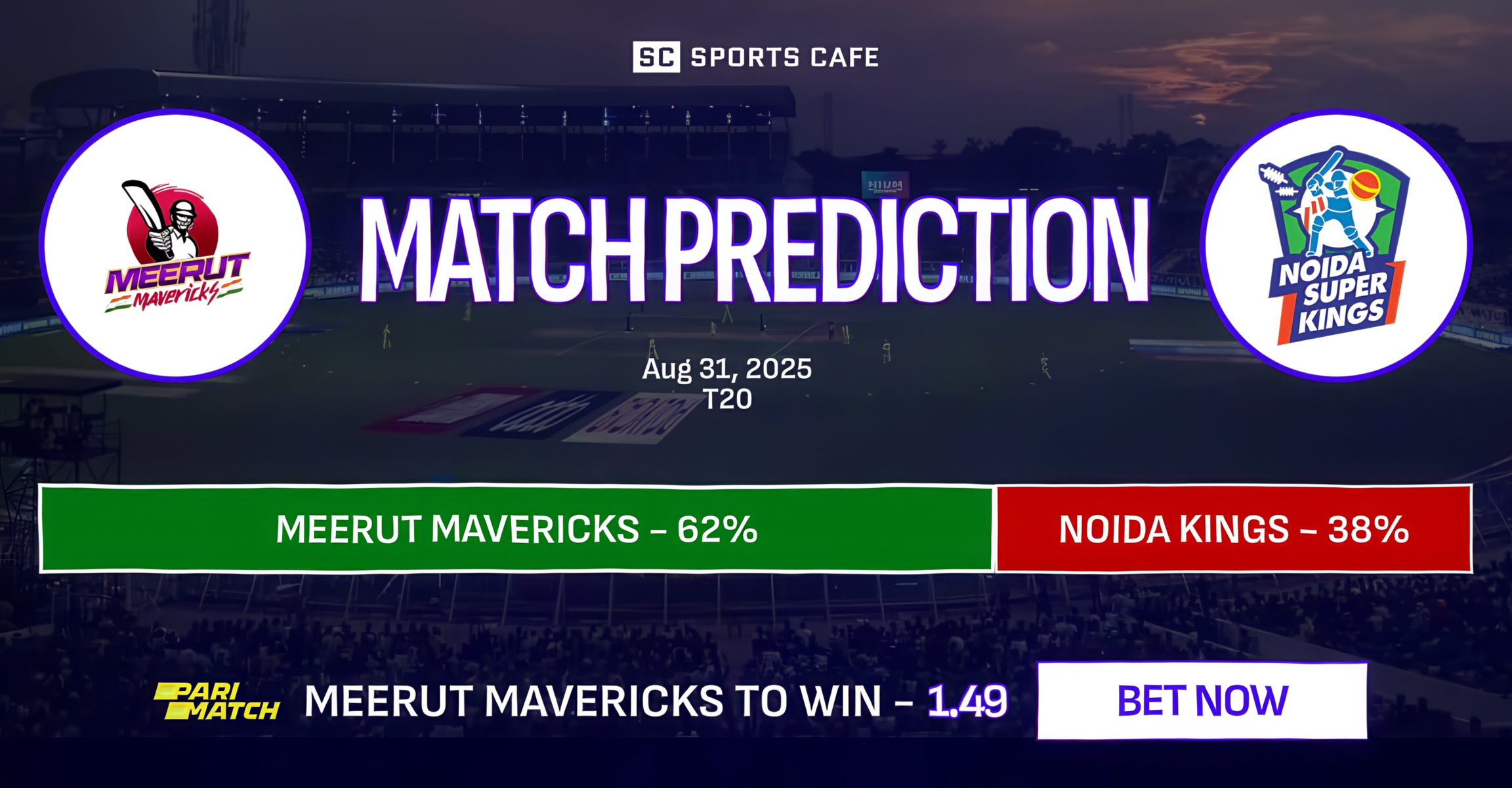 Meerut Mavericks vs Noida Kings