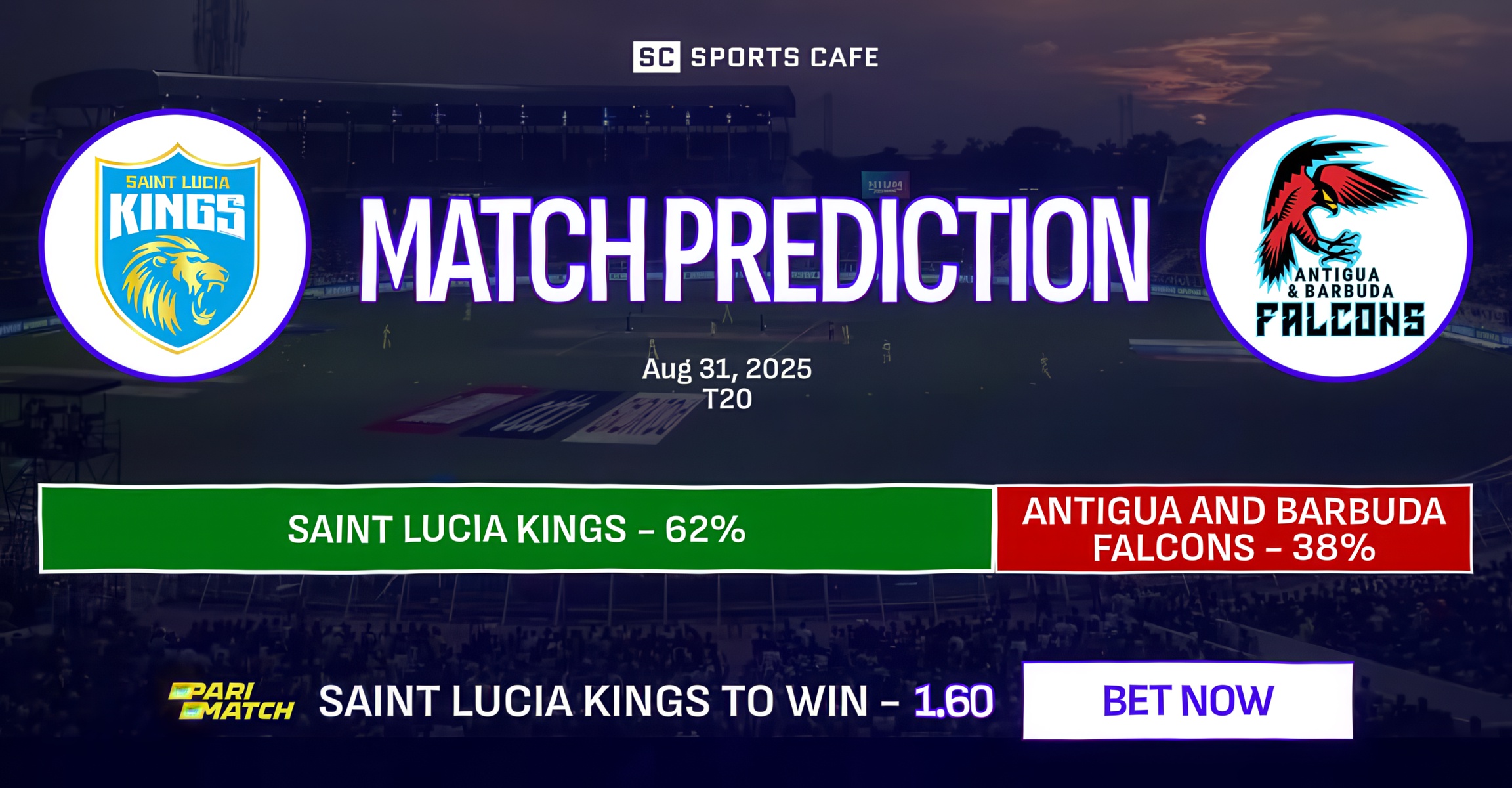 Saint Lucia Kings vs Antigua and Barbuda Falcons