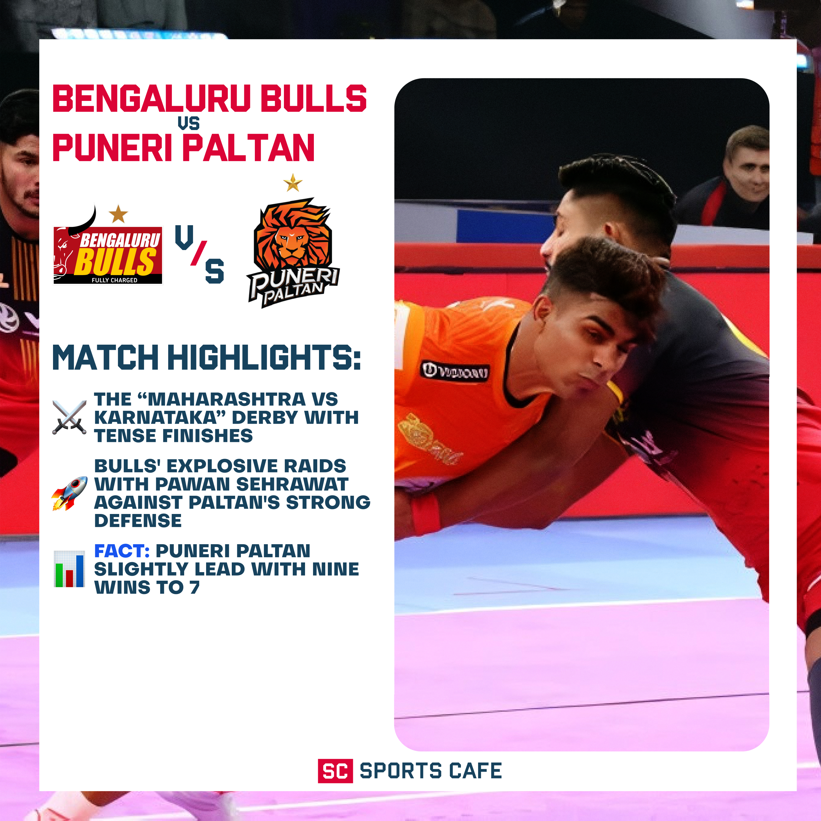 Bengaluru Bulls vs Puneri Paltan.