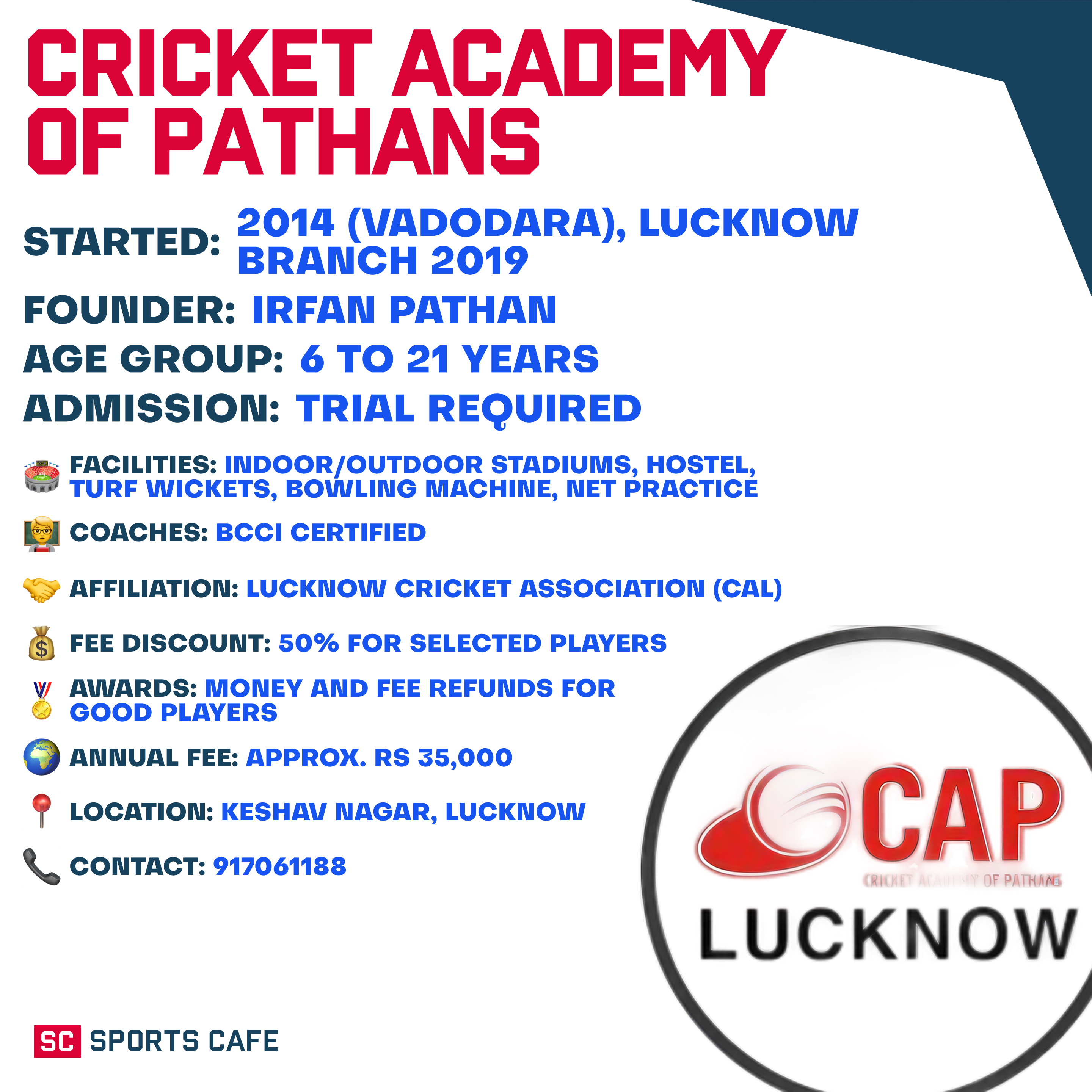 Cricket Academy of Pathans (CAP).