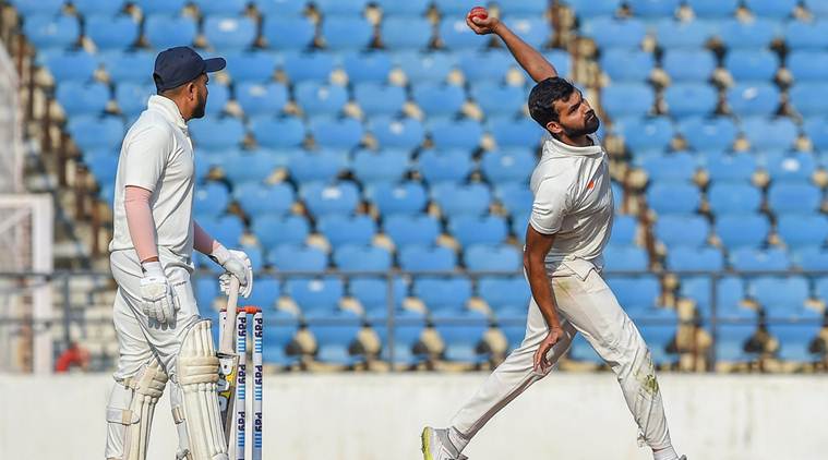 VIDEO | Aditya Sarwate cringes as fielder’s direct throw lands on umpire’s head