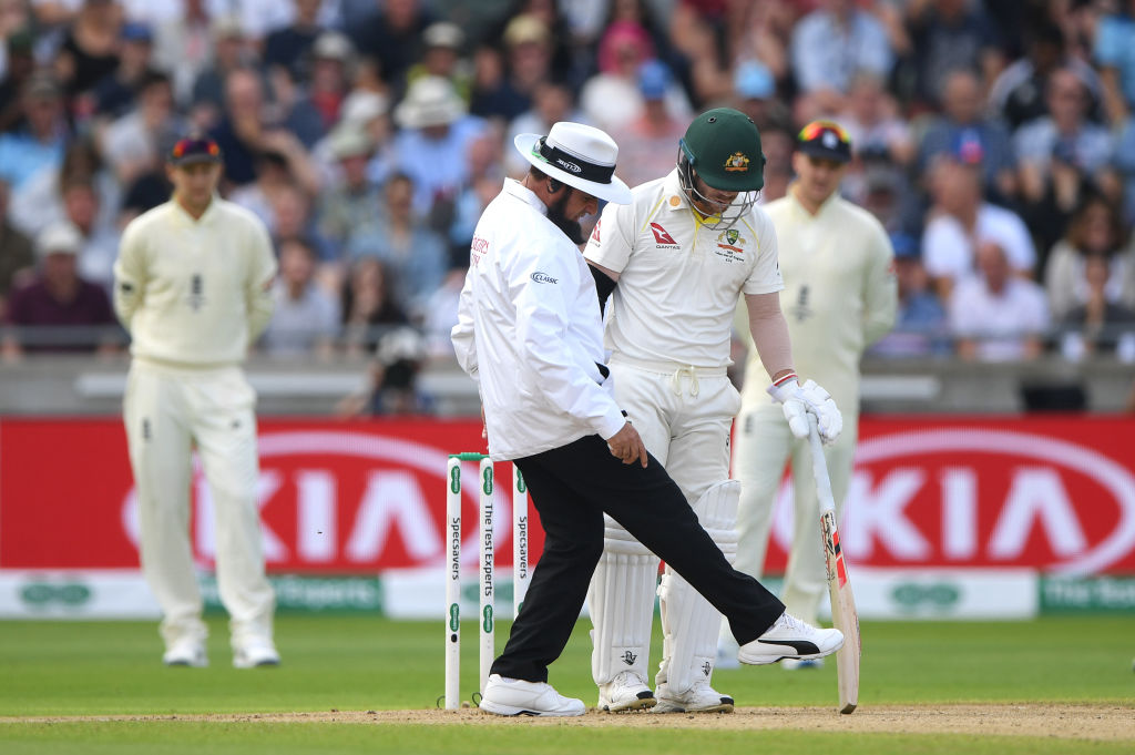 VIDEO | ‘Acrobatic’ Aleem Dar showcases ballet-like jump to ‘leave’ the ball