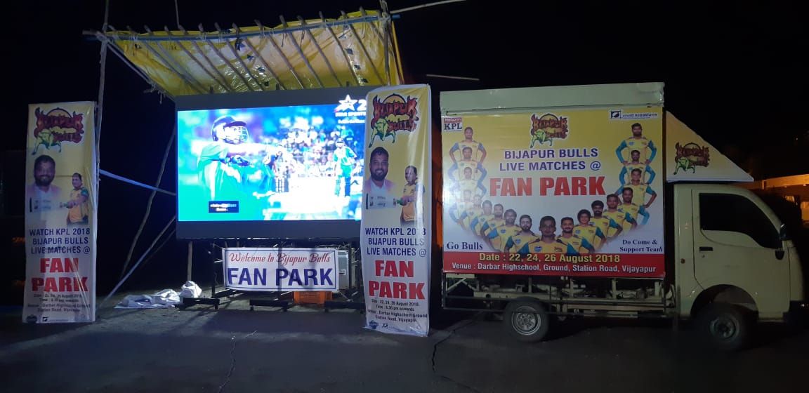 KPL 2018 | First of its kind fan park in local cricket by Bijapur Bulls