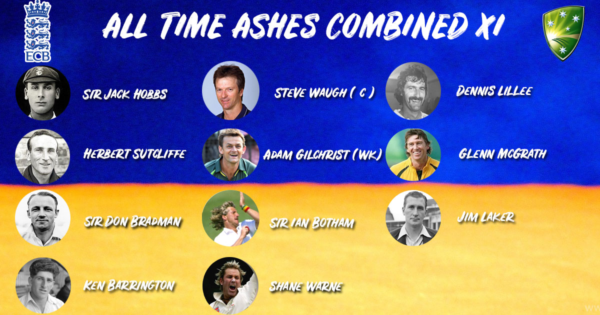 The Greatest Combined Ashes XI of all time