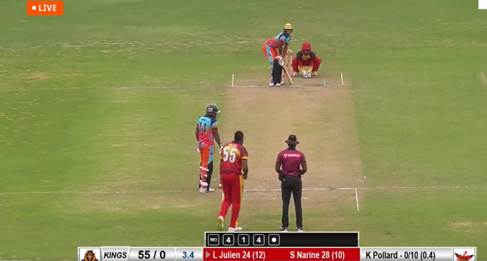 WATCH | Kieron Pollard bowls off-spin in Trinidad T10 Blast, gets a wicket