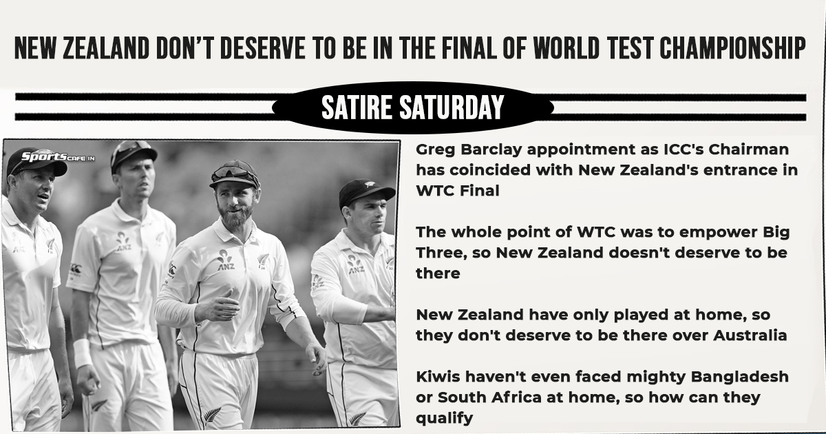 Satire Saturday | New Zealand don’t deserve to be in the World Test Championship final