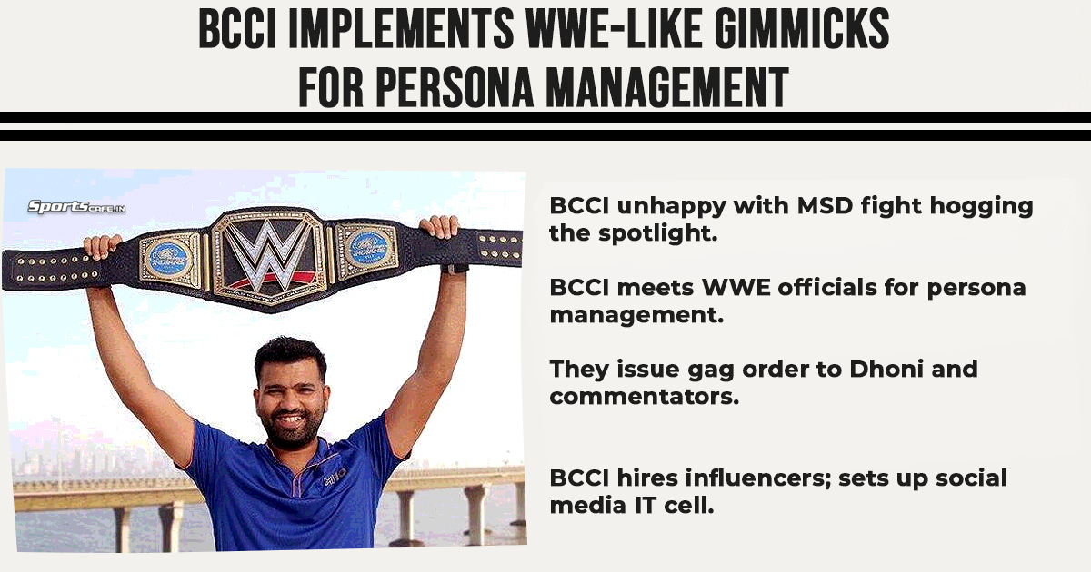 Satire Saturday |  BCCI implements WWE-like gimmicks for persona management