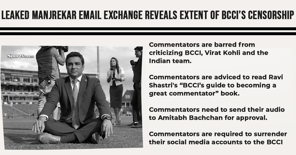 Satire Saturday | Leaked Manjrekar email exchange reveals extent of BCCI’s censorship
