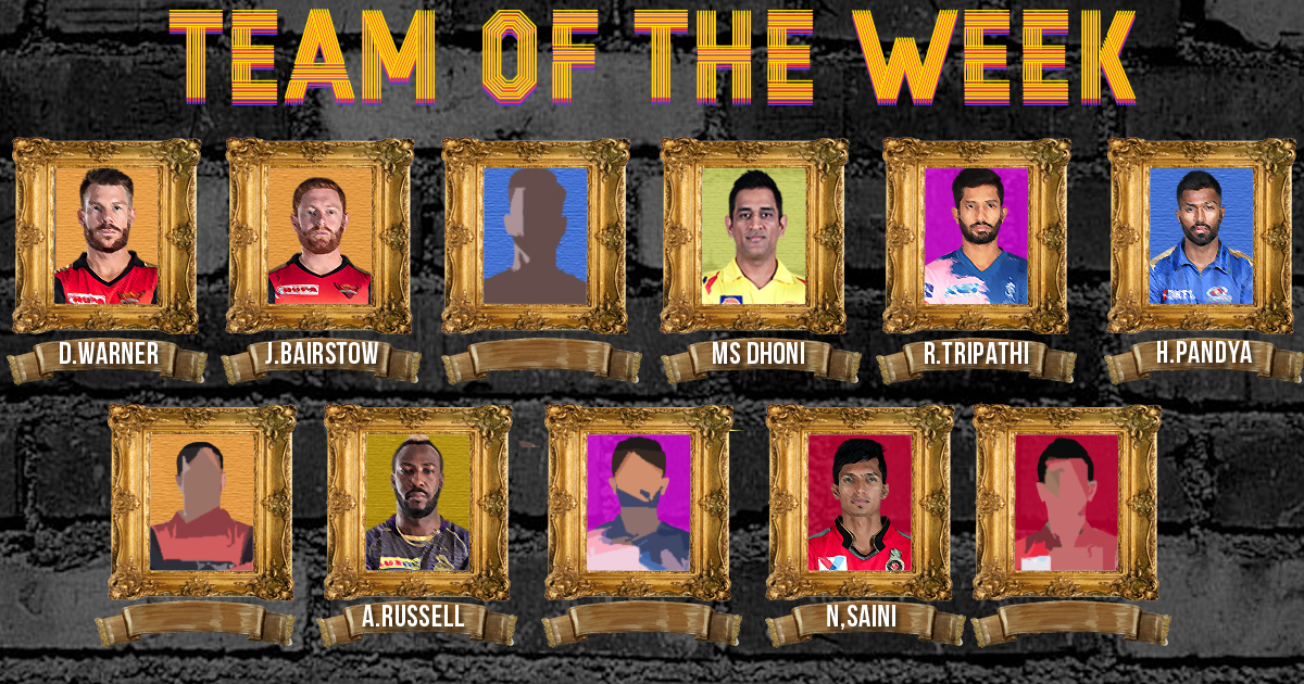 IPL 2019 | Team of IPL week 2