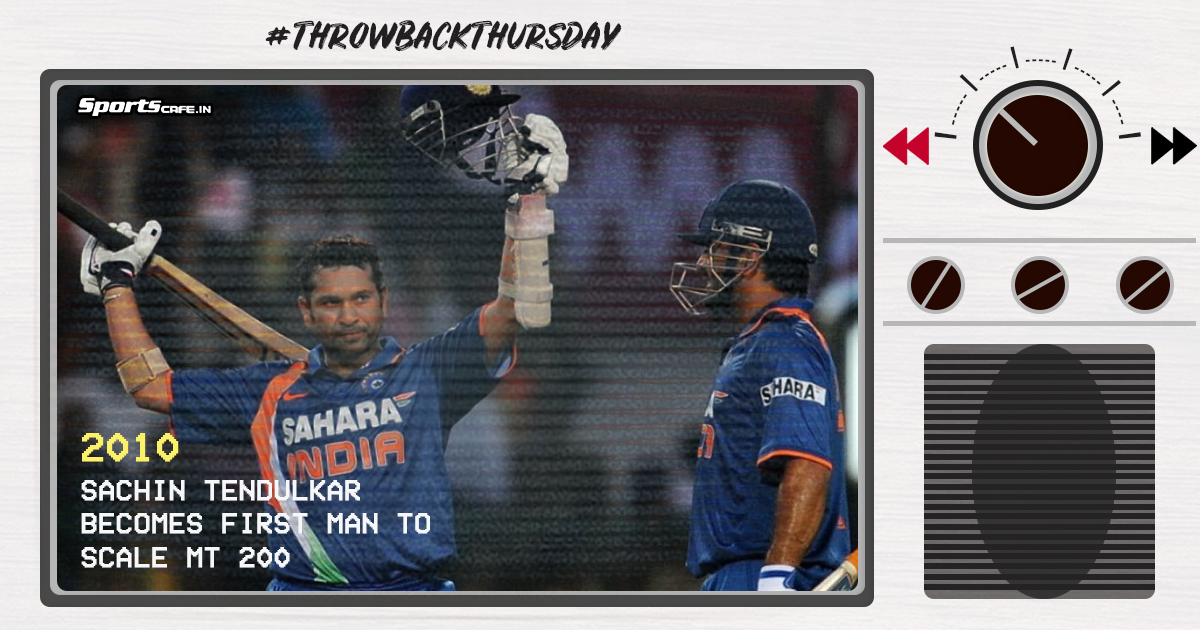 Throwback Thursday | Sachin Tendulkar becomes first man to scale mt.200 in ODIs