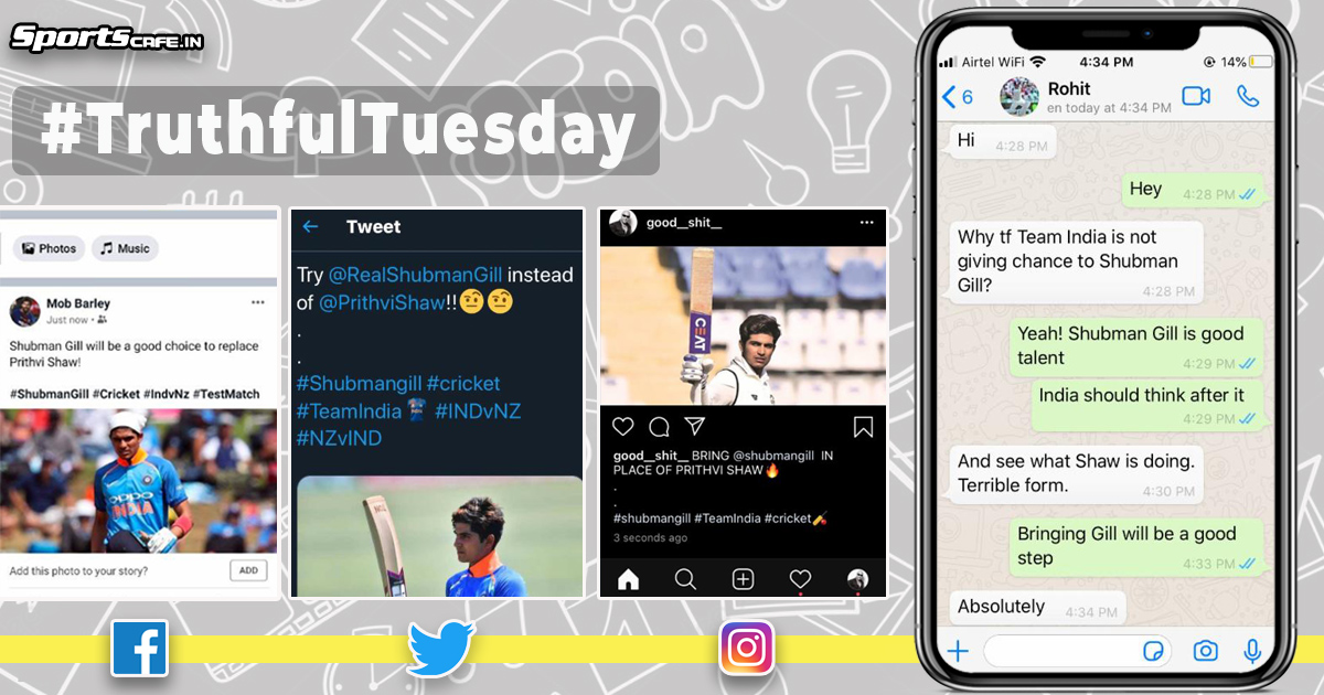 Truthful Tuesday | Shubman Gill can wait for now, India should stick with Prithvi Shaw