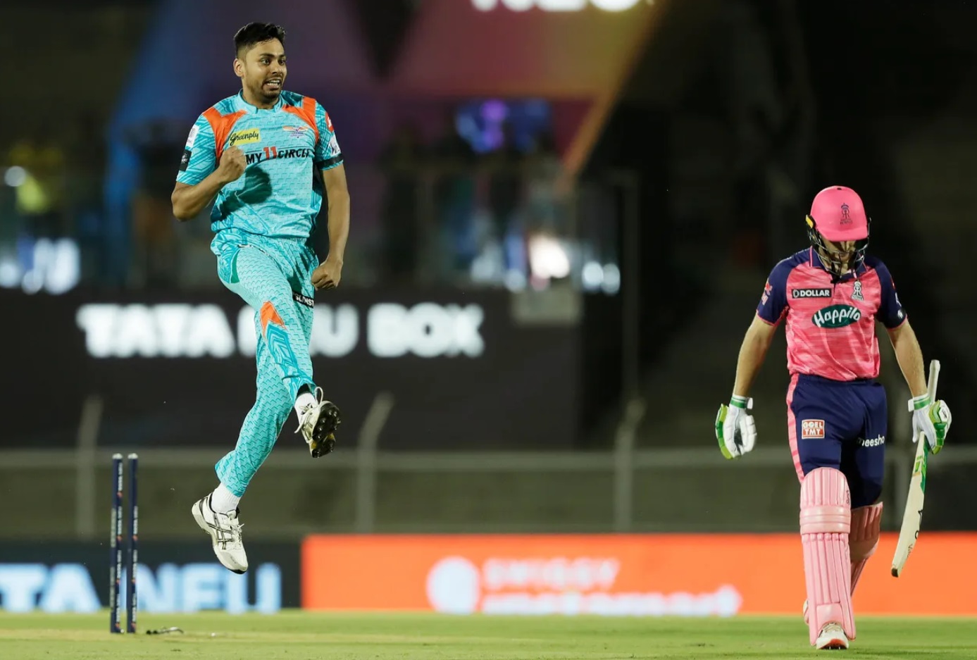 IPL 2022, LSG vs RR | Twitter reacts as Avesh Khan seen pumped after Jos Buttler wicket