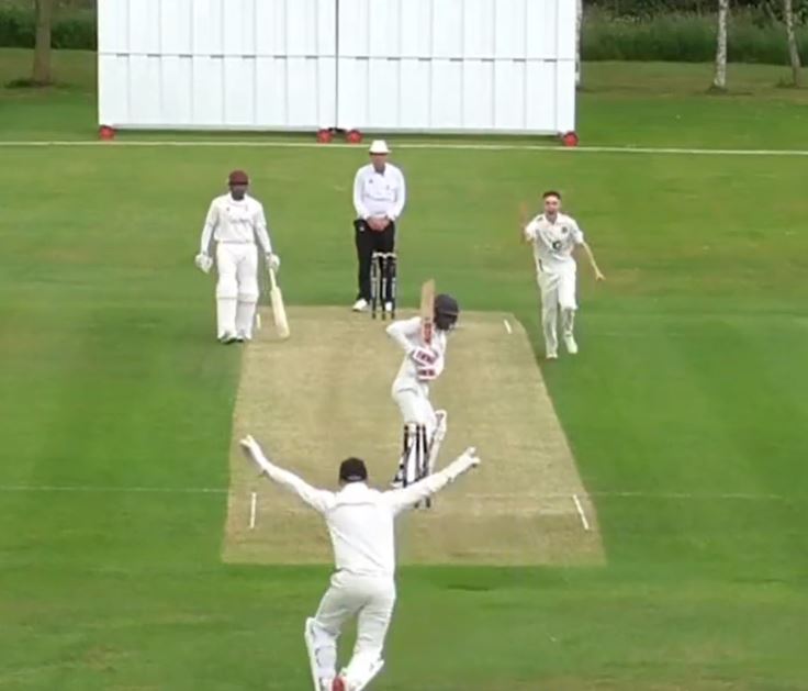 Watch | Jonah Handy bowls superb inswinger to dismiss batter in club cricket match in England