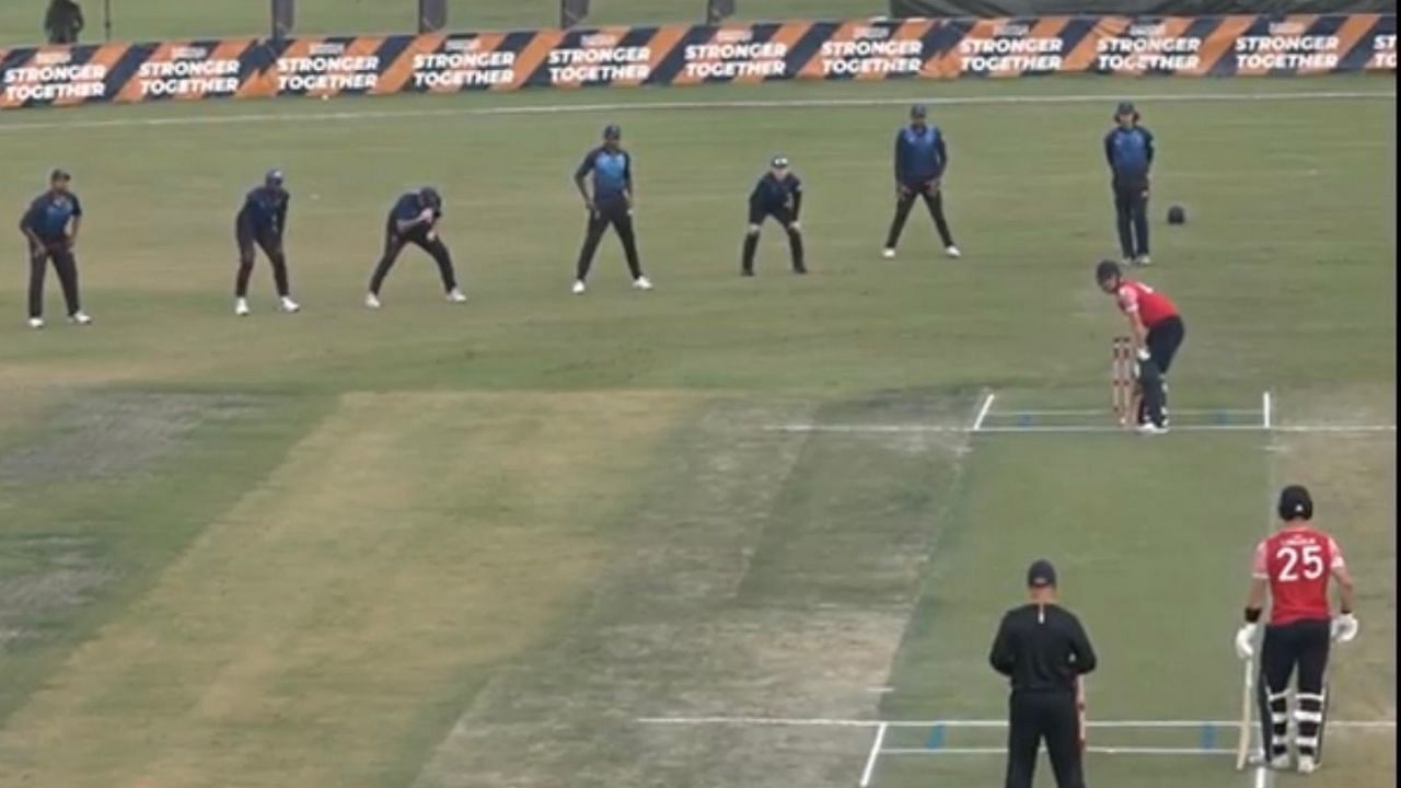 Twitter reacts to Finland placing 8 slip fielders on the first ball of the innings vs England XI 