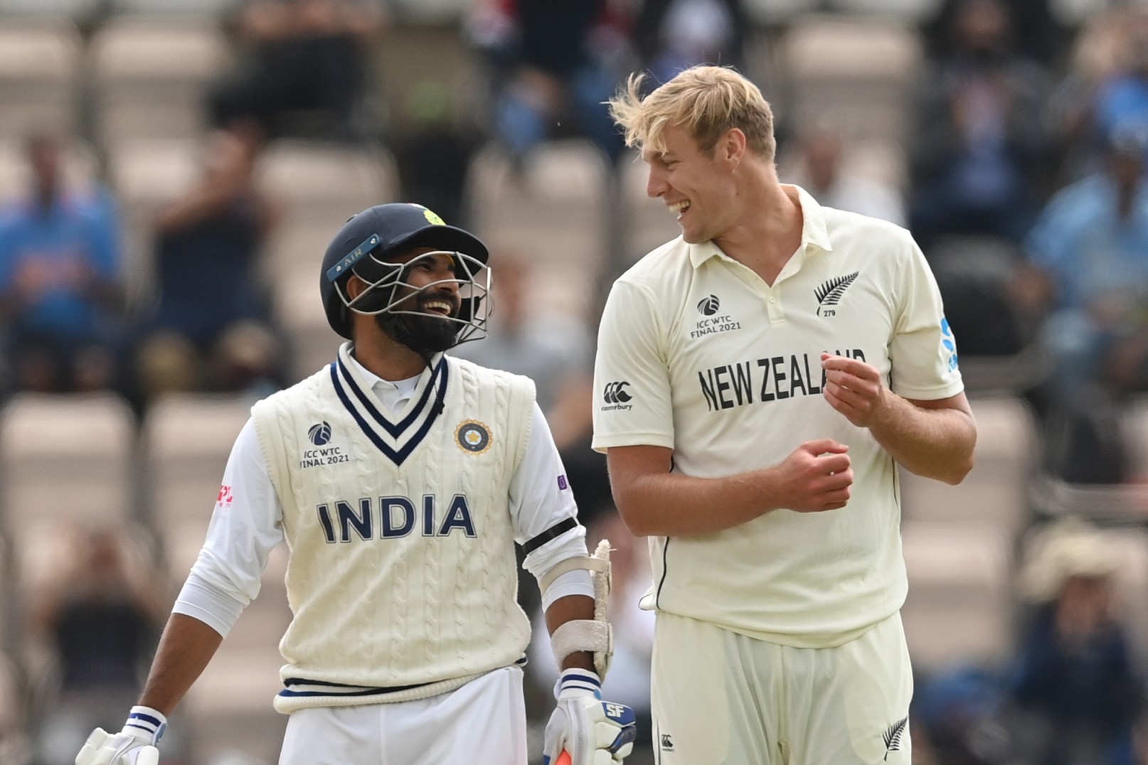 Twitter reacts to ‘classical’ Mohammed Shami driving Jamieson’s hat-trick ball for a boundary