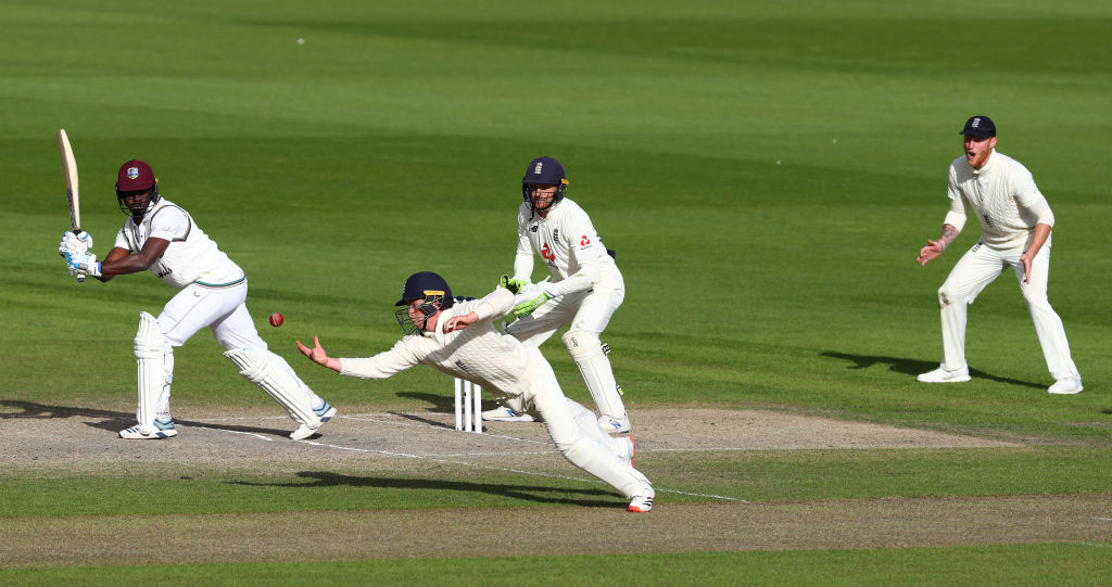 Twitter reacts to Ollie Pope producing extraordinary self-assisted one-handed stunner to hand England victory