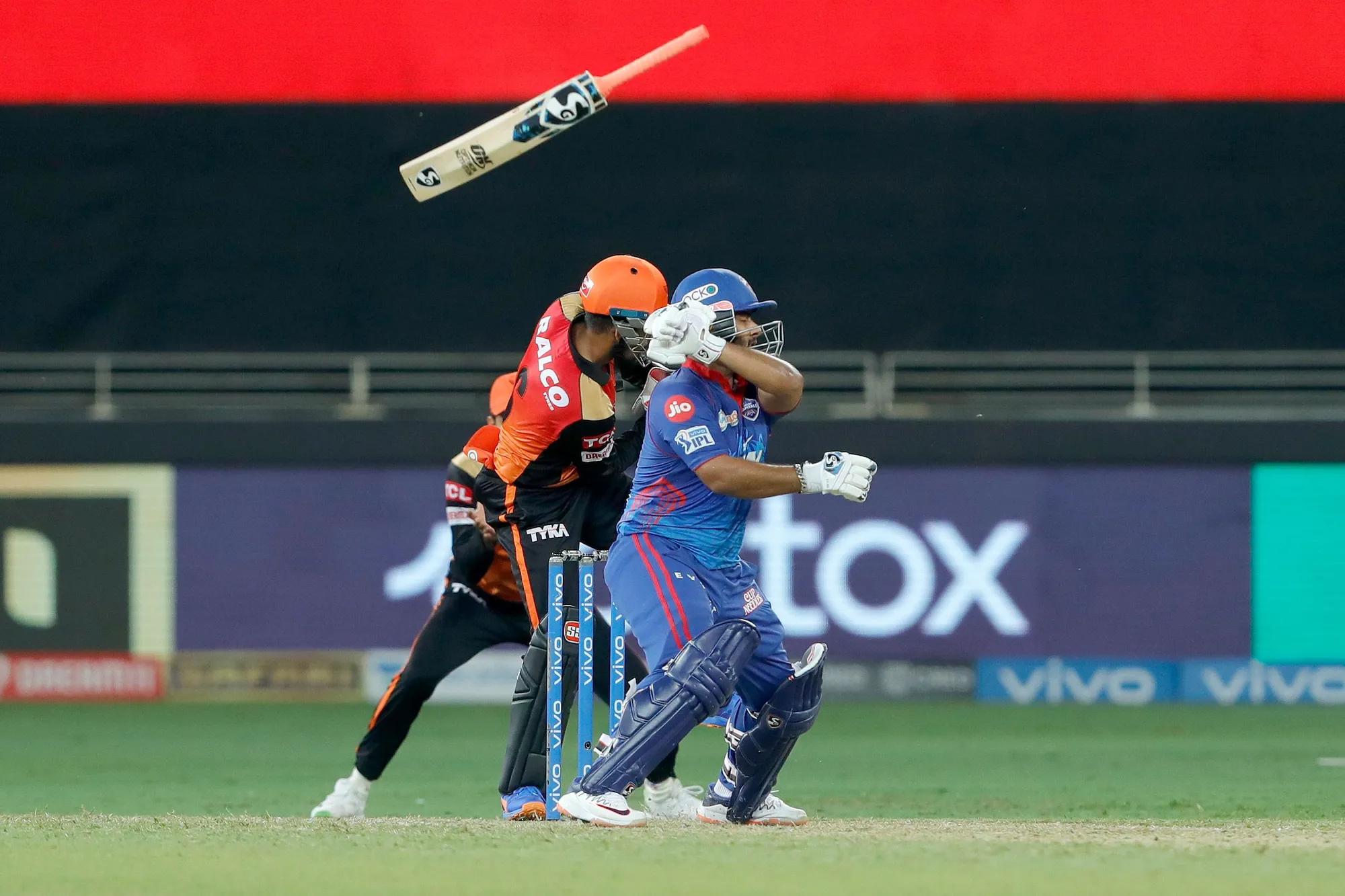 DC vs SRH | Twitter reacts as Rishabh Pant’s bat flies towards short mid-wicket while attempting a shot