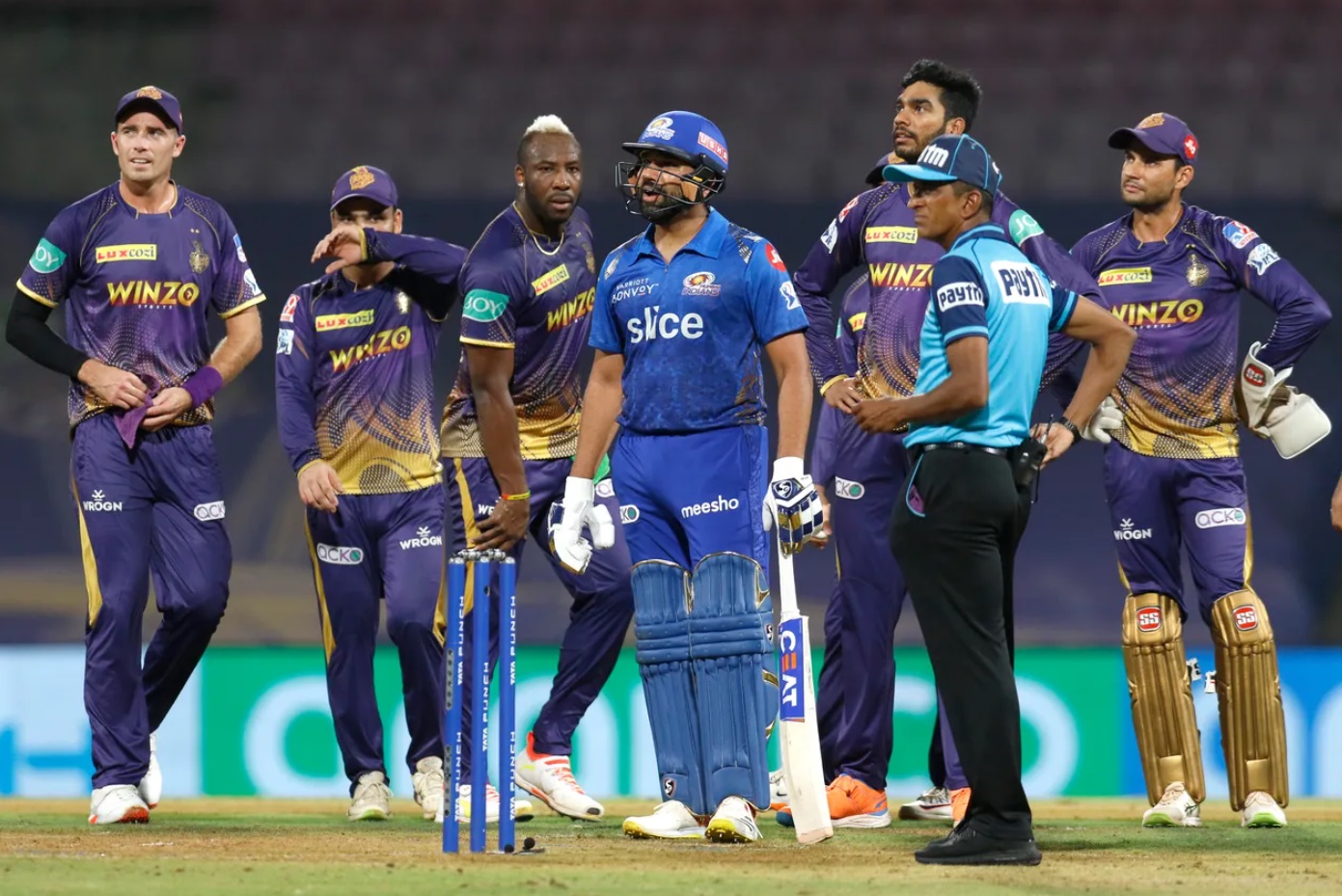 IPL 2022, MI vs KKR | Twitter reacts as Rohit Sharma left shocked after controversial dismissal