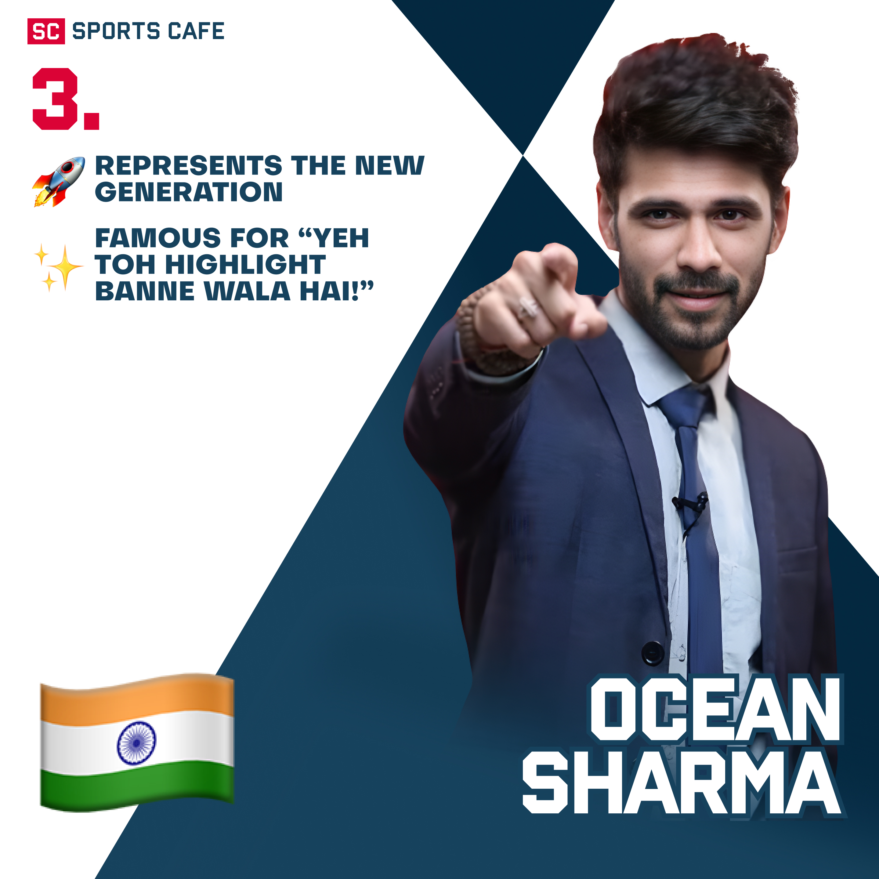 Ocean Sharma Pro Kabaddi Hindi Commentators.