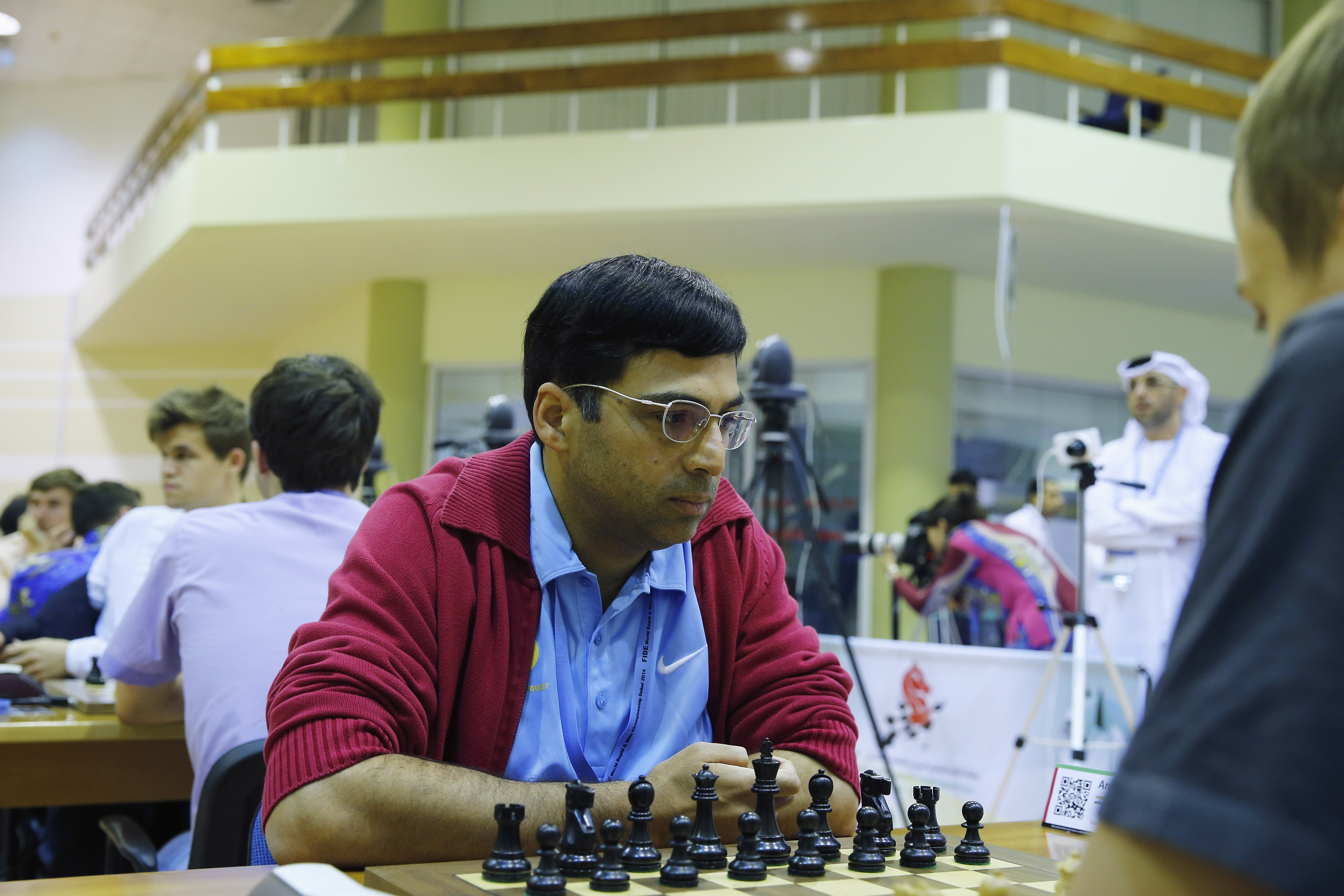 Chess World Cup | Viswanathan Anand bows out; SP Sethuraman draws against Harikrishna